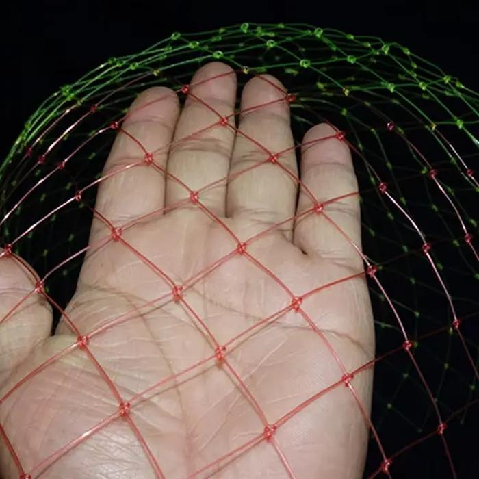 Filet à épuisette en nylon pliable à mailles losanges 5 tailles différentes pour pêche précise