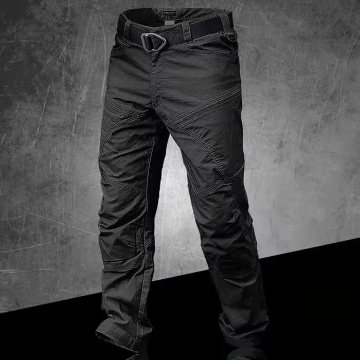 Pantalon cargo homme waterproof pêche randonnée - Élastique jogger trekking résistant aux intempéries