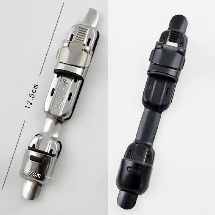 Support moulinet pêche plaque inox 12.5x2cm siège de fixation pour protéger canne pêche