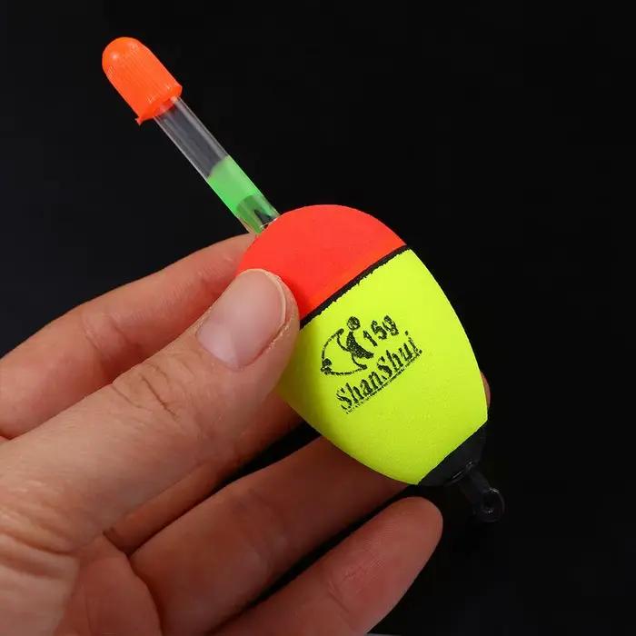 Flotteurs lumineux EVA 2 pièces pour pêche en mer - Bouchons luminescents appâts roche pêche nocturne