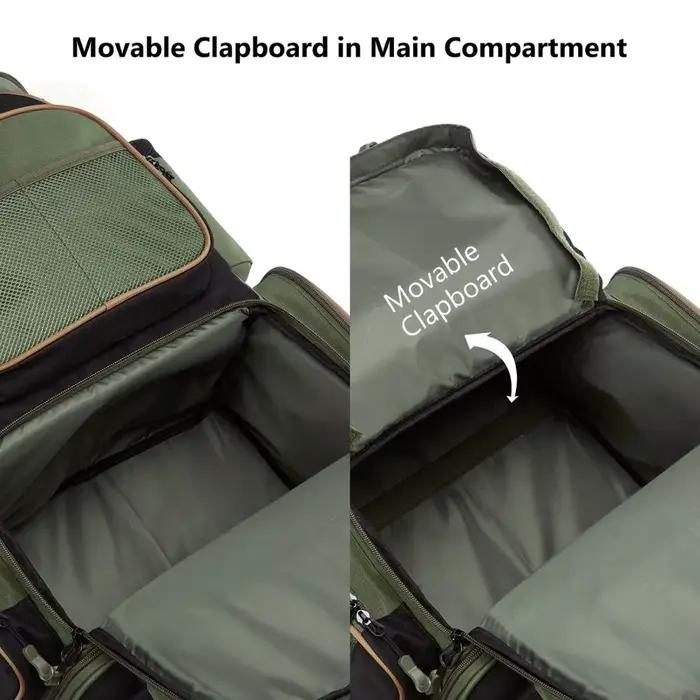 Sac à dos pêche tactique Bassdash léger - Boîte à matériel souple avec protection pluie intégrée