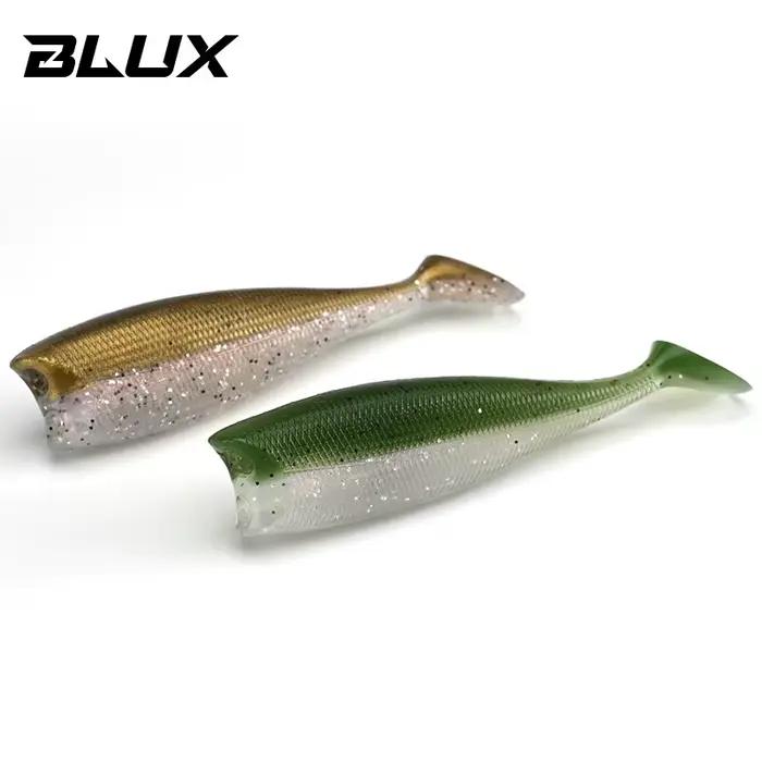 Leurre souple BLUX BLOD SHAD 80mm-105mm - Leurre silicone black tail pour bar de mer et carnassiers