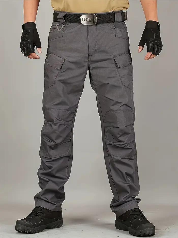 Pantalon cargo grande taille été léger pêche confort poches latérales hommes grands