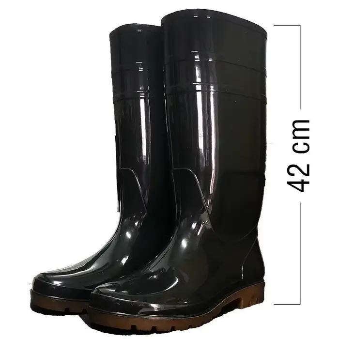 Bottes imperméables surdimensionnées tailles 50-54, chaussures de pluie pour jardin, pêche et travail extérieur anti-dérapantes