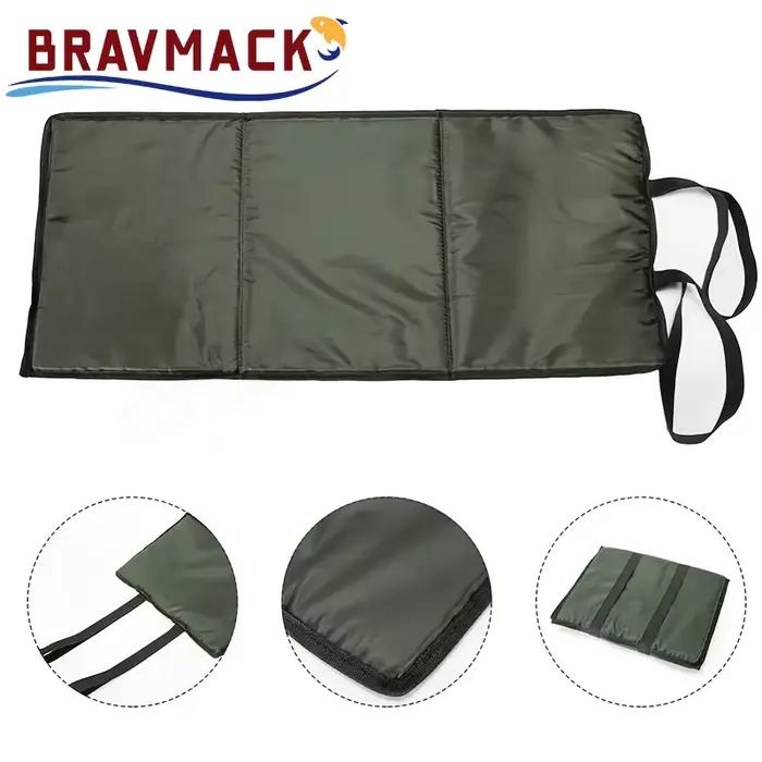 Tapis décrochage 3 couches pliable carpe 80x35cm avec éponge verte multifonction protection poissons