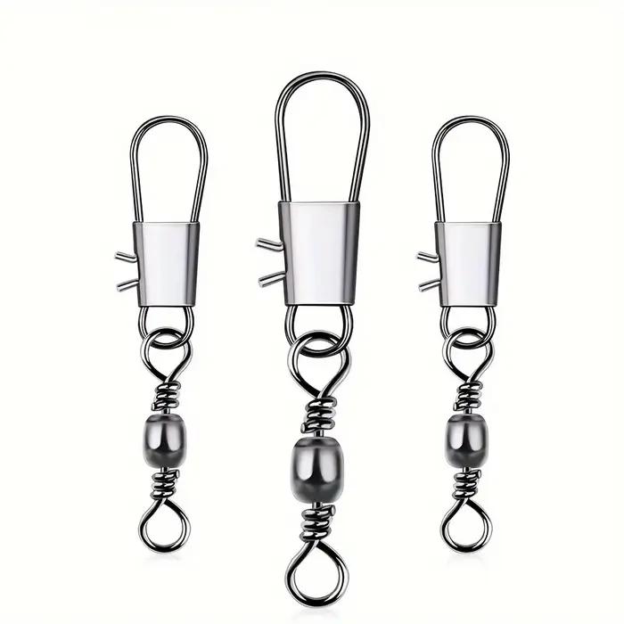 100Pcs émerillons connecteurs à roulement interlock pin pour carpe leurres accessoires pêche montages
