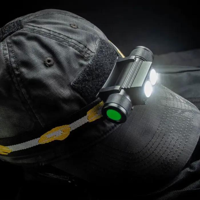 Lampe frontale H25S pêche 1200lm LED SST40 rechargeable USB - Éclairage puissant nocturne