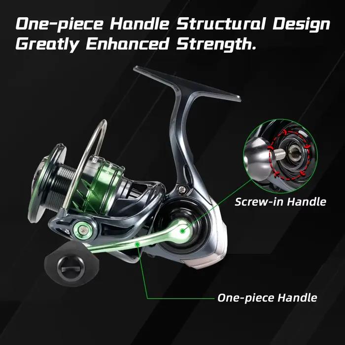 Moulinet de pêche SeaKnight WR4 ultra-léger 5.2:1 rotor carbone pour eau douce - 9+1 roulements