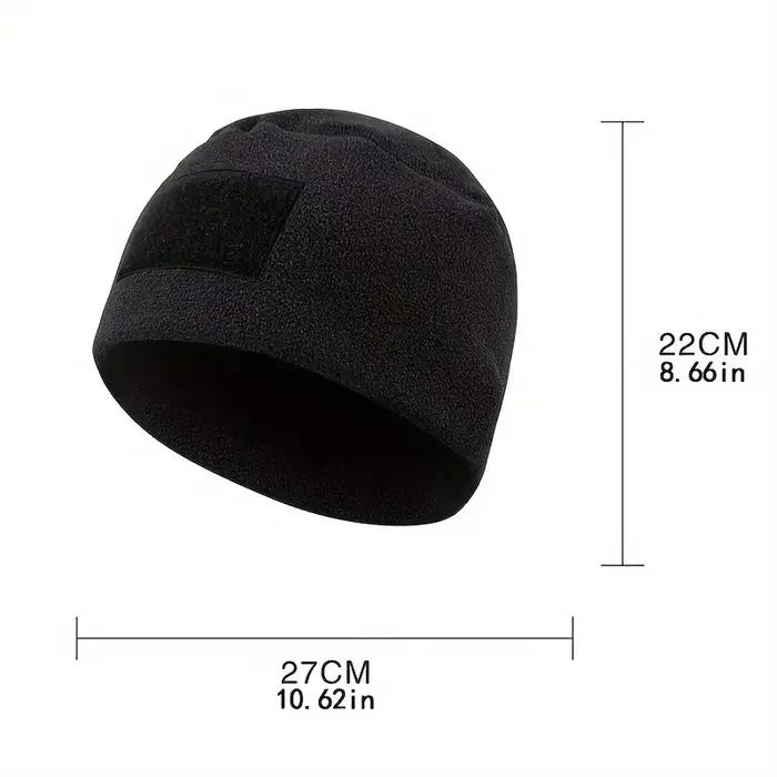 Bonnet tactique anti-vent épais chaud pêche hiver tricot respirant extensible uni