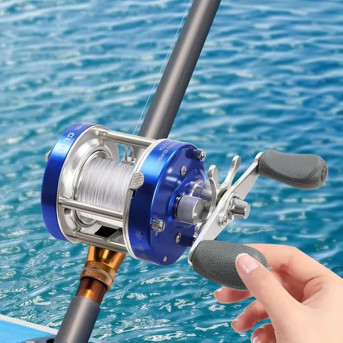 Moulinet casting rond conventionnel pour pêche au gros - Moulinet catfish #40 main gauche ou droite pour pêche traîne
