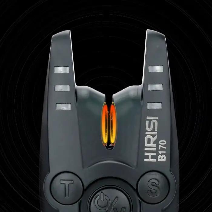 Alarme de touche Hirisi B170 pour pêche carpe - Volume, tonalité et sensibilité ajustables 2 pièces