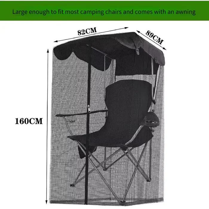 Moustiquaire pour chaise balançoire de pêche - protection anti-moustiques jardin et extérieur