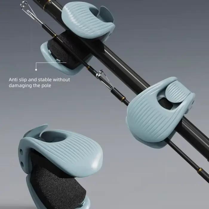 Fixation portable pour canne à pêche avec clip de serrage pour pêche plage et transport