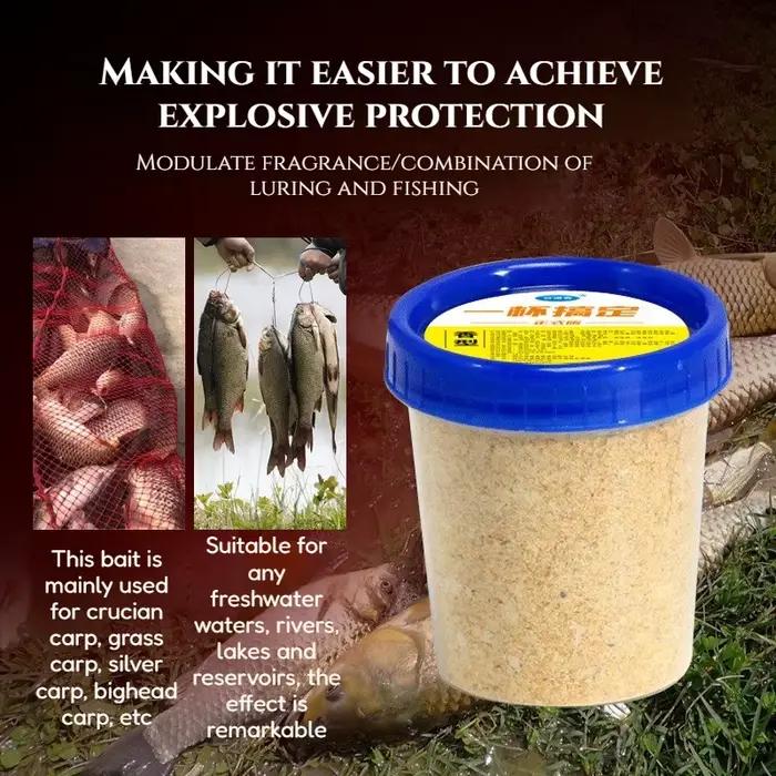 Poudre attractante composite pour carpe - appât poudreux efficace équipement pêche professionnel