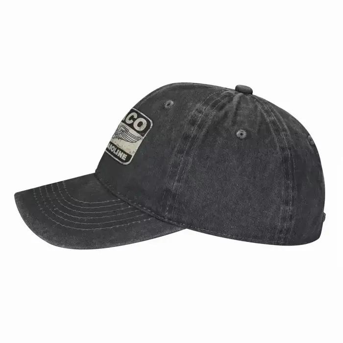 Casquette denim Texaco sign pêche camping casual design vintage essence