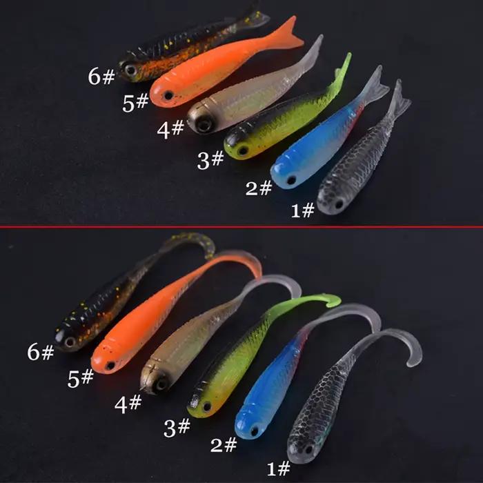 Kit leurres souples 6+10 pièces - Vers spinner jig pour carpe - Ensemble complet pêche carnassiers