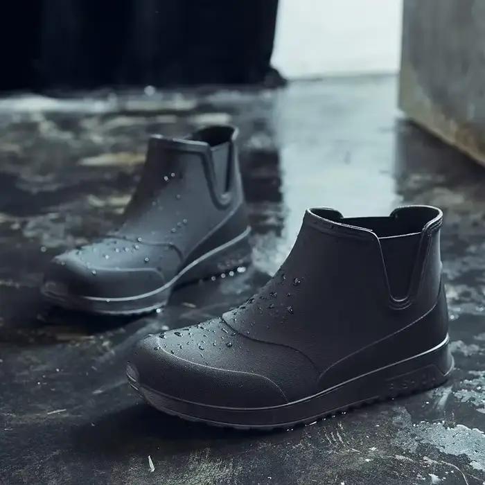 Bottes randonnée pêche homme poids léger plage antidérapantes durables imperméables caoutchouc