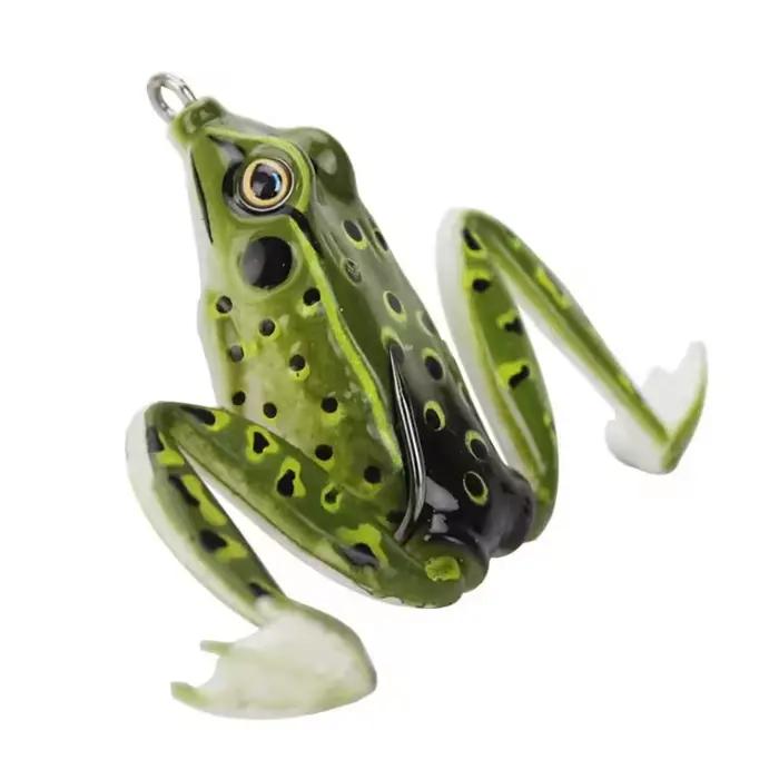 Leurre spinner grenouille souple WEIHE 5cm/12g - Appât silicone réaliste pour pêche à la carpe