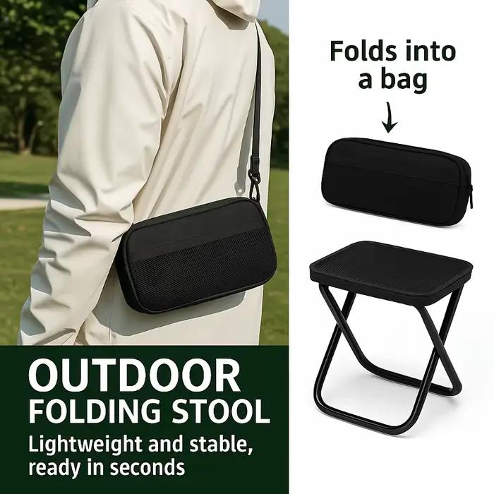 Tabouret pliant sac à dos léger pour pêche voyage camping randonnée plage transport facile