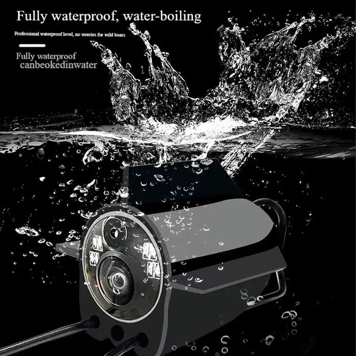Caméra de pêche sous-marine 4.3/5 pouces HD avec 12 lampes infrarouges pour pêche sur glace