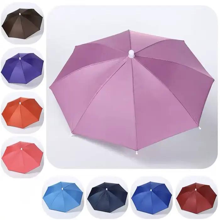 Chapeau parapluie pliable pêche résistant au vent protection solaire portable camping plage