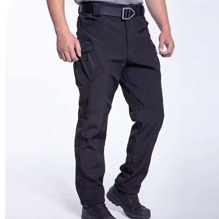 Pantalon cargo polaire hiver automne imperméable homme - Pêche, randonnée, camping, softshell chaud