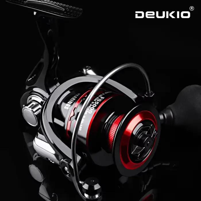 Moulinet de pêche DEUKIO 2000 à 7000 frein 12KG pour pêche en mer et eau douce