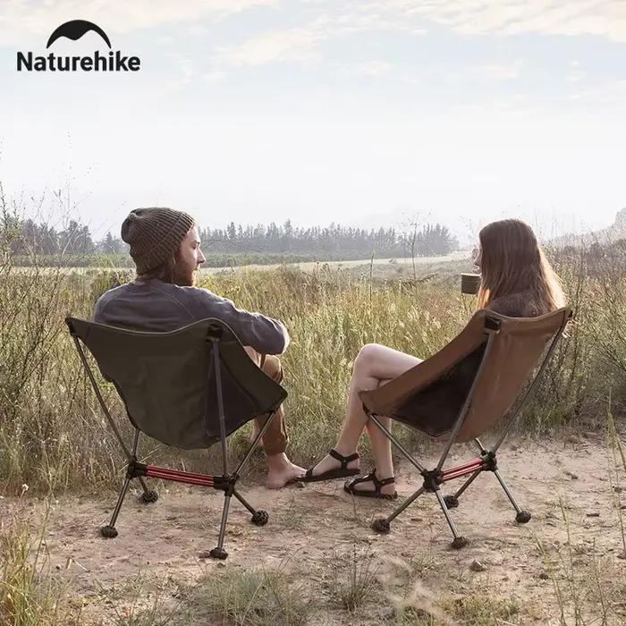 Chaise pliante en alliage d'aluminium pour randonneurs et amateurs de pêche confortables pauses extérieures