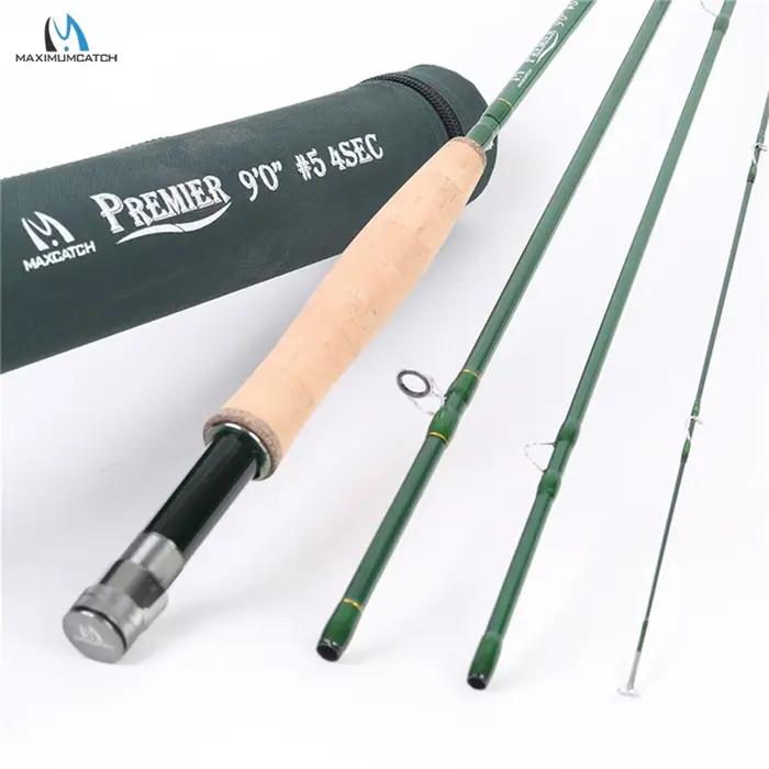 Canne à mouche Maximumcatch Premier 3-12WT 8'4''-9FT fibre carbone - Canne polyvalente pour toutes les pêches