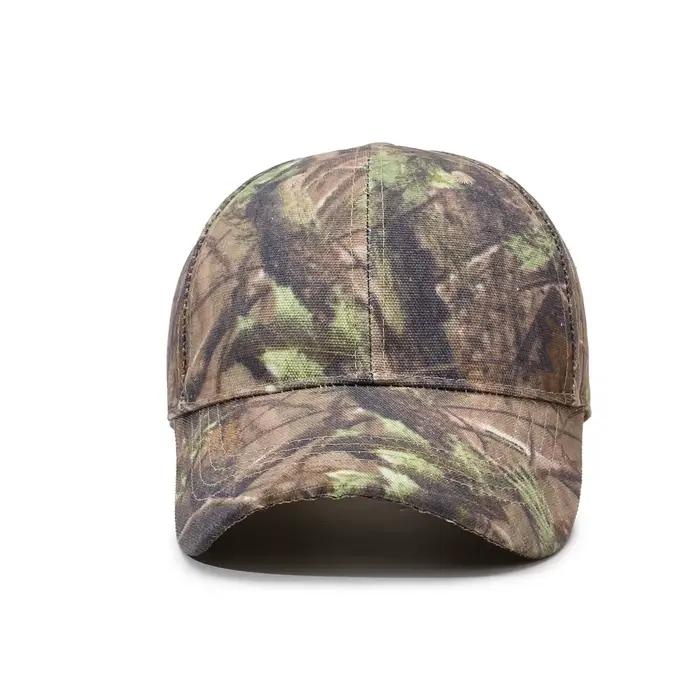 Casquette camouflage feuilles jungle pêche - Pattern nature randonnée - Protection solaire wilderness