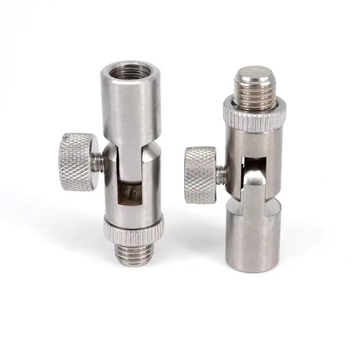 Adaptateur d'angle en acier inoxydable pour support de canne - accessoire carpe fishing