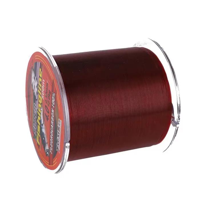 Fil de pêche nylon monofilament 500m haute résistance à l'abrasion pour eau douce et mer