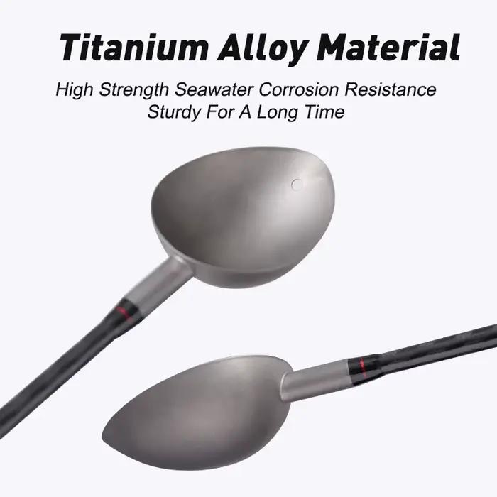 Cuillère à amorce rétractable pour lancer longue distance - Louchette anti-adhésive pour pêche au coup fixe