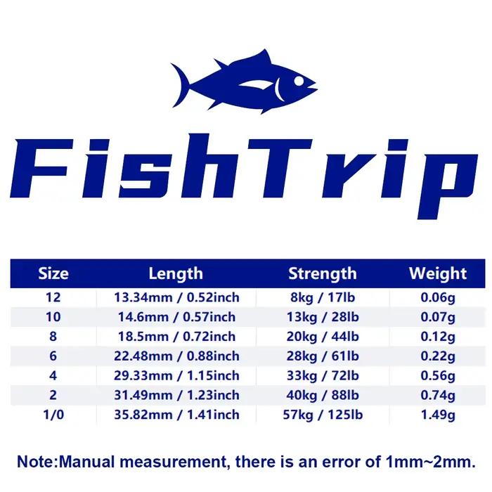 50 pièces émerillons roulants FishTrip - Connecteurs rapides en acier inoxydable pour pêche