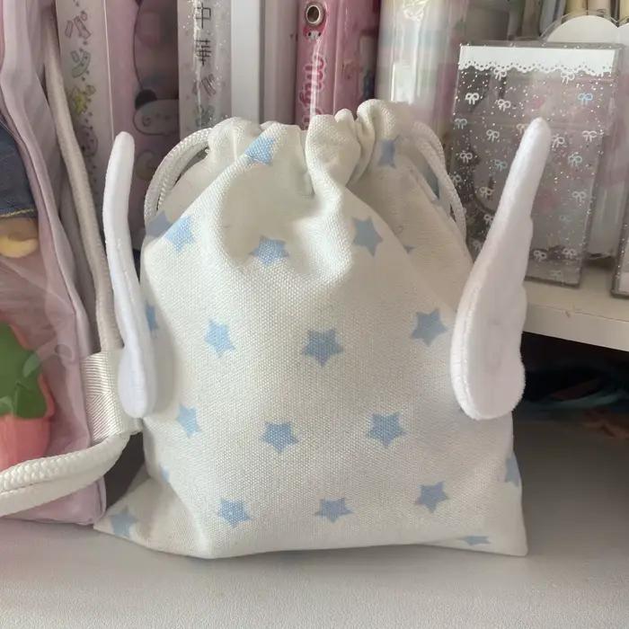 Sac à cordon étoilé motif fashion - Cosmetiques accessoires pêche - Toile anti-poussière portable