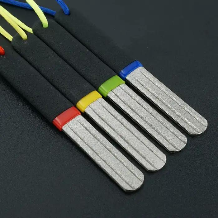 Aiguiseur Hameçons Portable en Acier Inoxydable 420 Pour Pêche En Plein Air Occasions Spéciales Hameçons Tranchants Précis