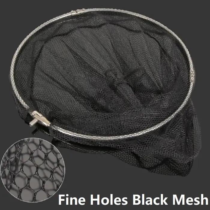 Filet de pêche pliable avec manche télescopique et sac de rangement pour captures en eau profonde