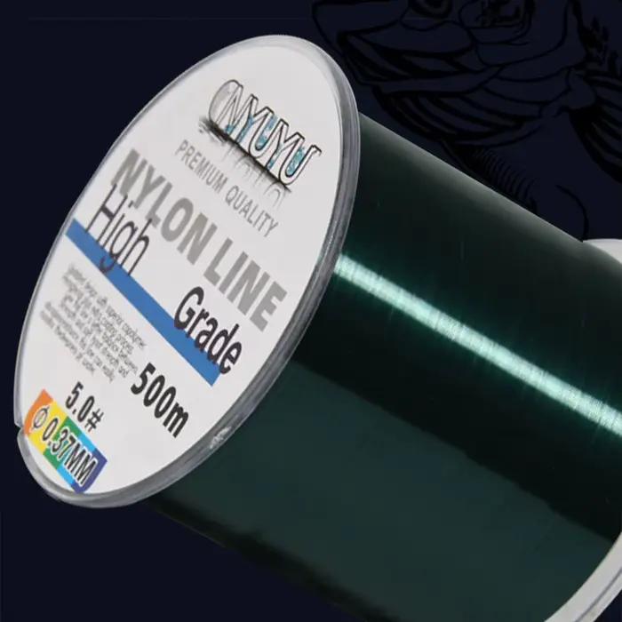 Fil de pêche 500M super résistant 18-90LB pour mer et eau douce résistance à l'abrasion optimale