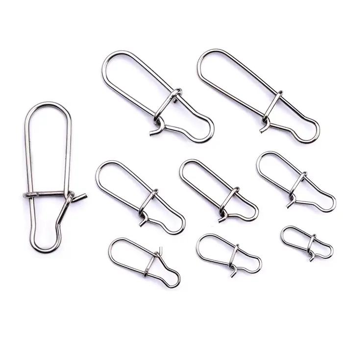 50 émerillons pêche à clip rapide connecteur leurres haute qualité accessoires pêche