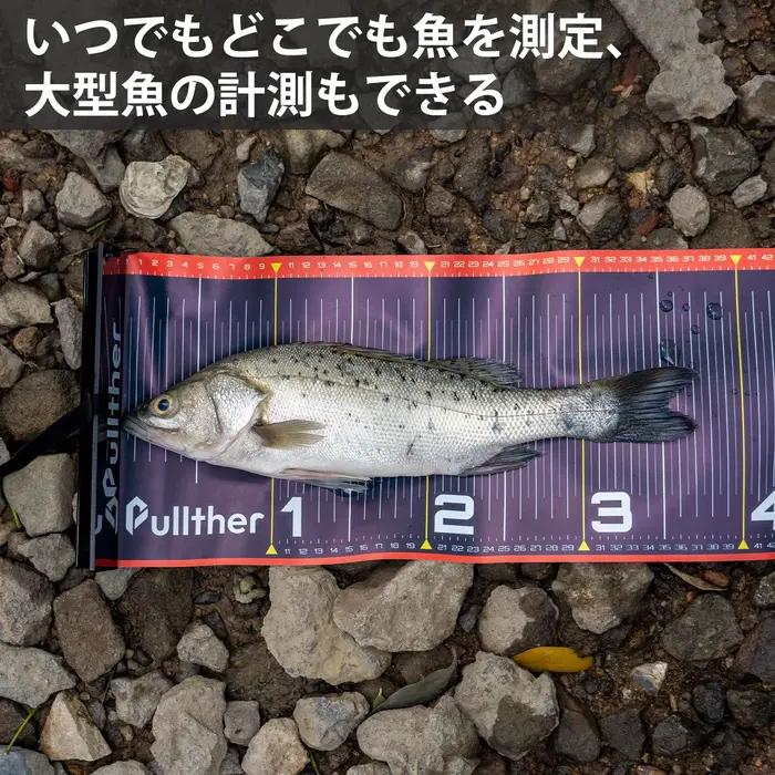 Règle à poisson pliable Pullther 135cm étanche - Mètre ruban adhésif pour mesurer vos prises de pêche