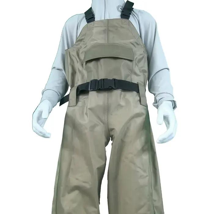 Waders de pêche étanches respirants avec bottes intégrées pour la pêche à la mouche et la chasse