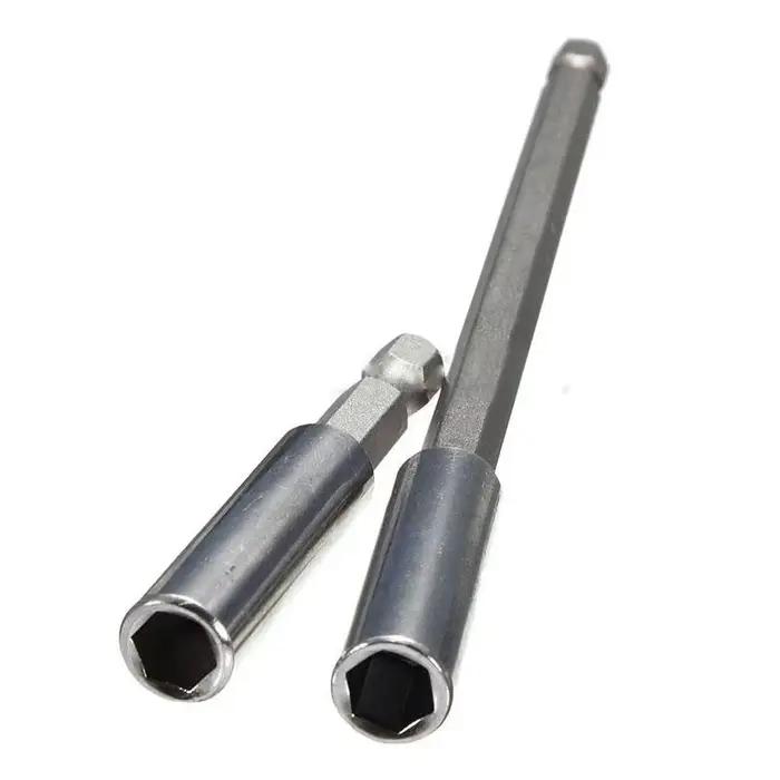 Porte-embout magnétique 1/4'' hex pour visseuse - Extension 60/75/100/150mm - Pêche et bricolage