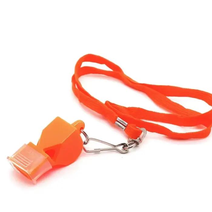 Promotion sifflet arbitre 15 couleurs avec cordon et CMG pour sauvetage urgence pêche sécurité