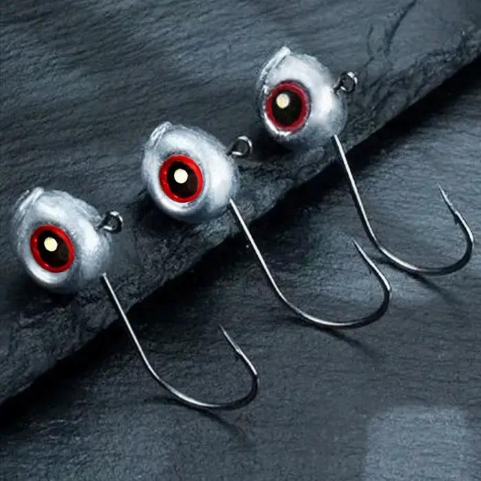 10 hameçons jig tête plombée 2.5g à 5g pour montage Ned rig - leurres souples T-tail