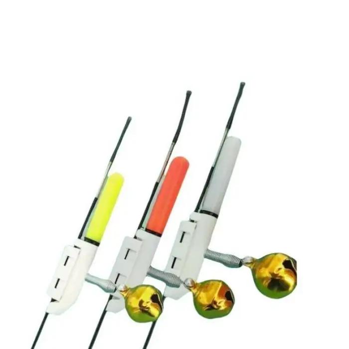 5 bâtons lumineux électroniques réutilisables pour canne à pêche avec alarme sonore LED - Accessoires complets