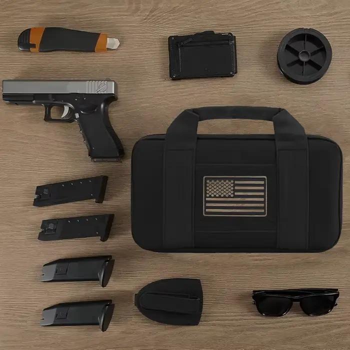 Pochette tactique pour pistolet et équipement - Protection transport pêche et chasse discret