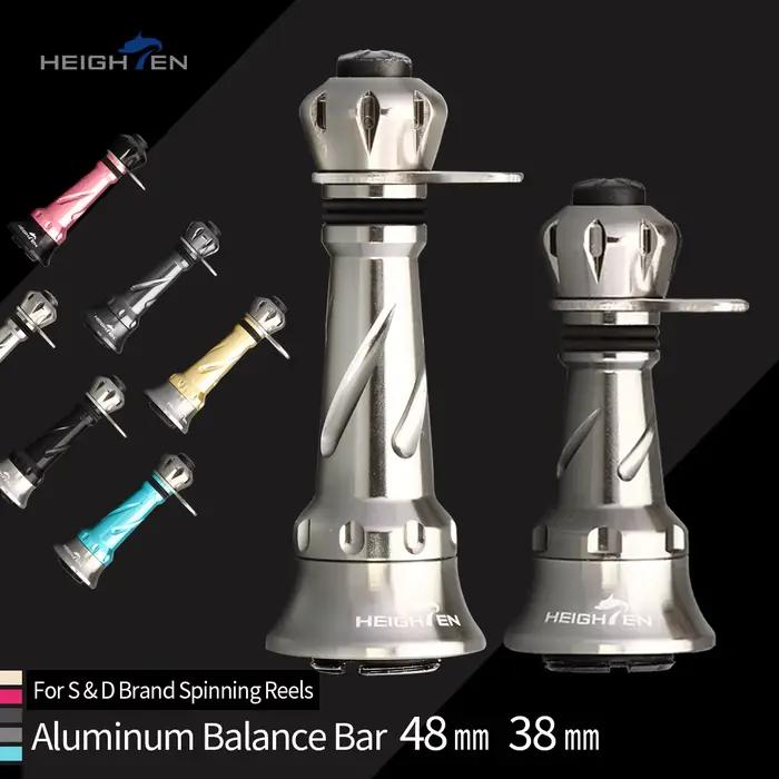 Roue d'équilibrage HEIGHTEN 38mm pour canne à pêche aluminium polyvalente pour pêcheurs carnassiers carpes poissons blancs océan lac rivière