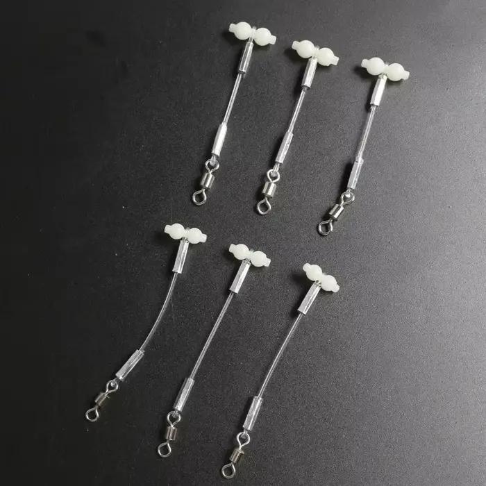 5 supports luminescents pour bas de ligne avec gourde pivotante, accessoires pêche en mer DIY et