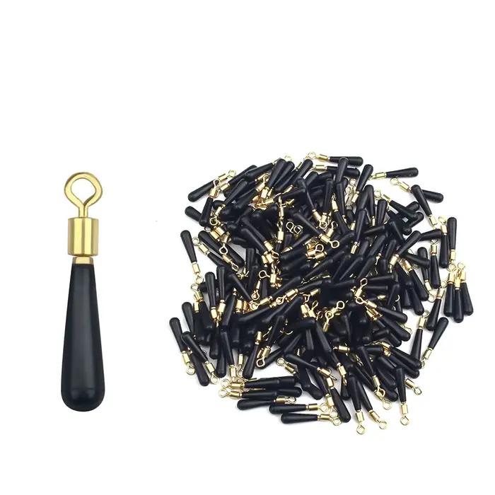 50 pièces flotteurs de pêche à la dérive avec base en cuivre et accessoires bloc rotation,