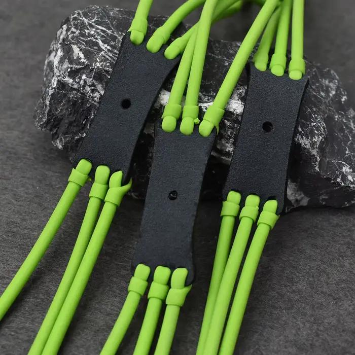 Band élastique trois brins vert pour fronde de pêche - Puissance extrême pour chasse sous-marine